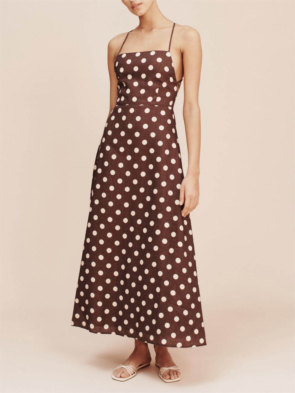 Classic Polka Dots Midi Dress