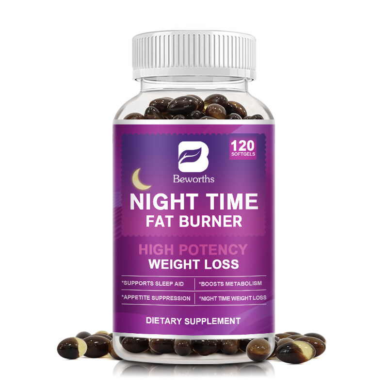 Night Time Slimming Fat Burning Capsules Support Weight Loss Appetite Suppression Powerful Boost Metabolism for Men and Women