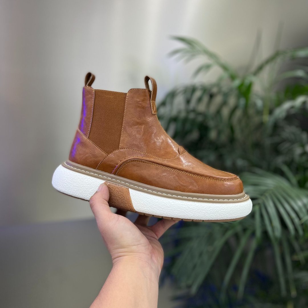 Men's leather comfortable casual boots feelverys