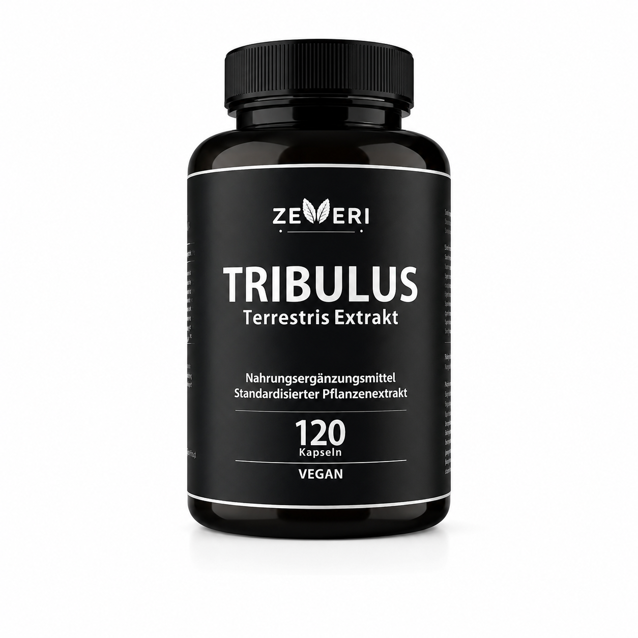 ZEERI Tribulus Terrestris Extrakt - 120 vegane Kapseln - Standardisierter Pflanzenextrakt - Ohne unerwünschte Zusätze