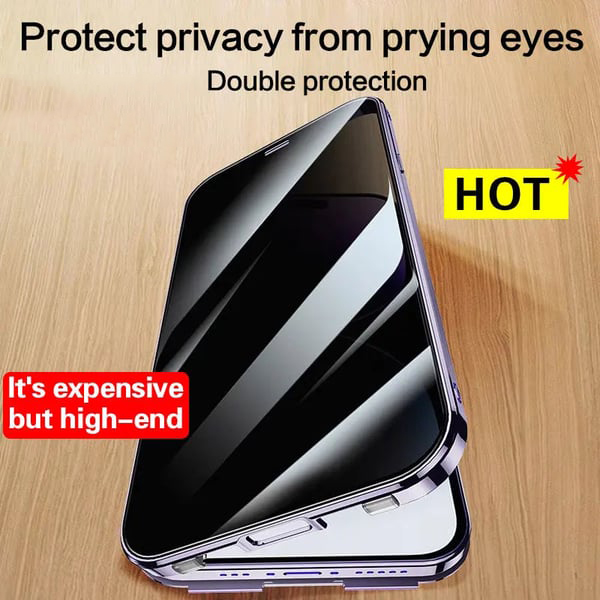 MAGNETIC PRIVACY PHONE CASE COVER 