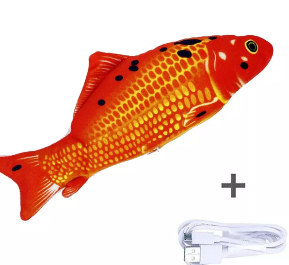 🐟🐠🐬 Electric Moving Fish Interactive Plush Toys