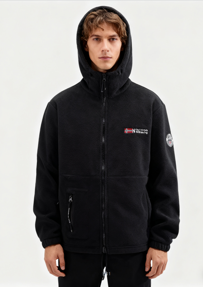 Férfi laza őszi-téli meleg gyapjúkabát