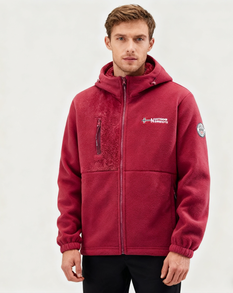 Férfi laza őszi-téli meleg gyapjúkabát