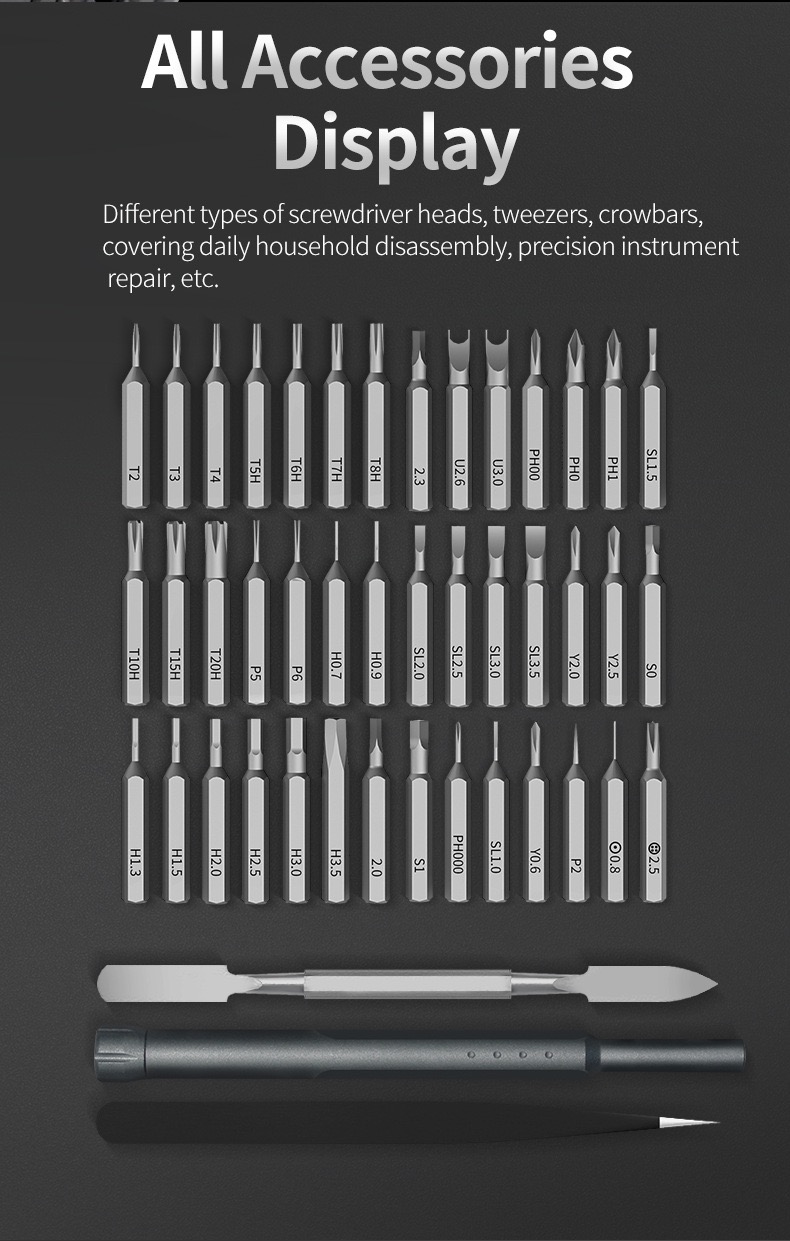 E1 MAX 3,7 V-os mini elektromos csavarhúzó 50 az 1-ben