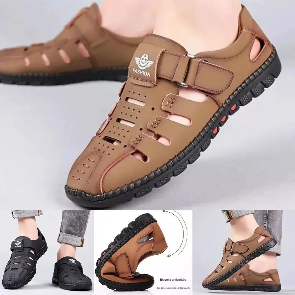 🔥【38-44】 2024 új, üreges, lélegző, puha talpú férfi szabadidős cipők