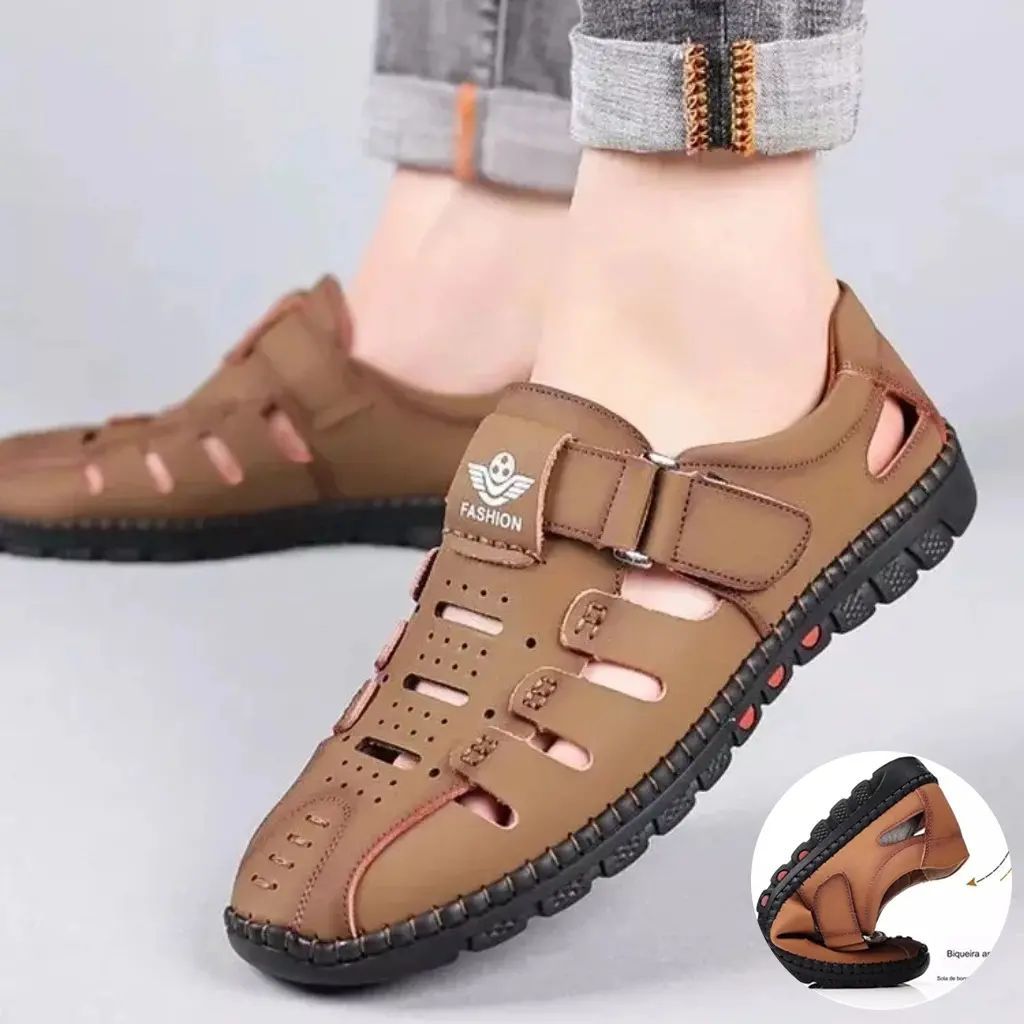 🔥【38-44】 2024 új, üreges, lélegző, puha talpú férfi szabadidős cipők