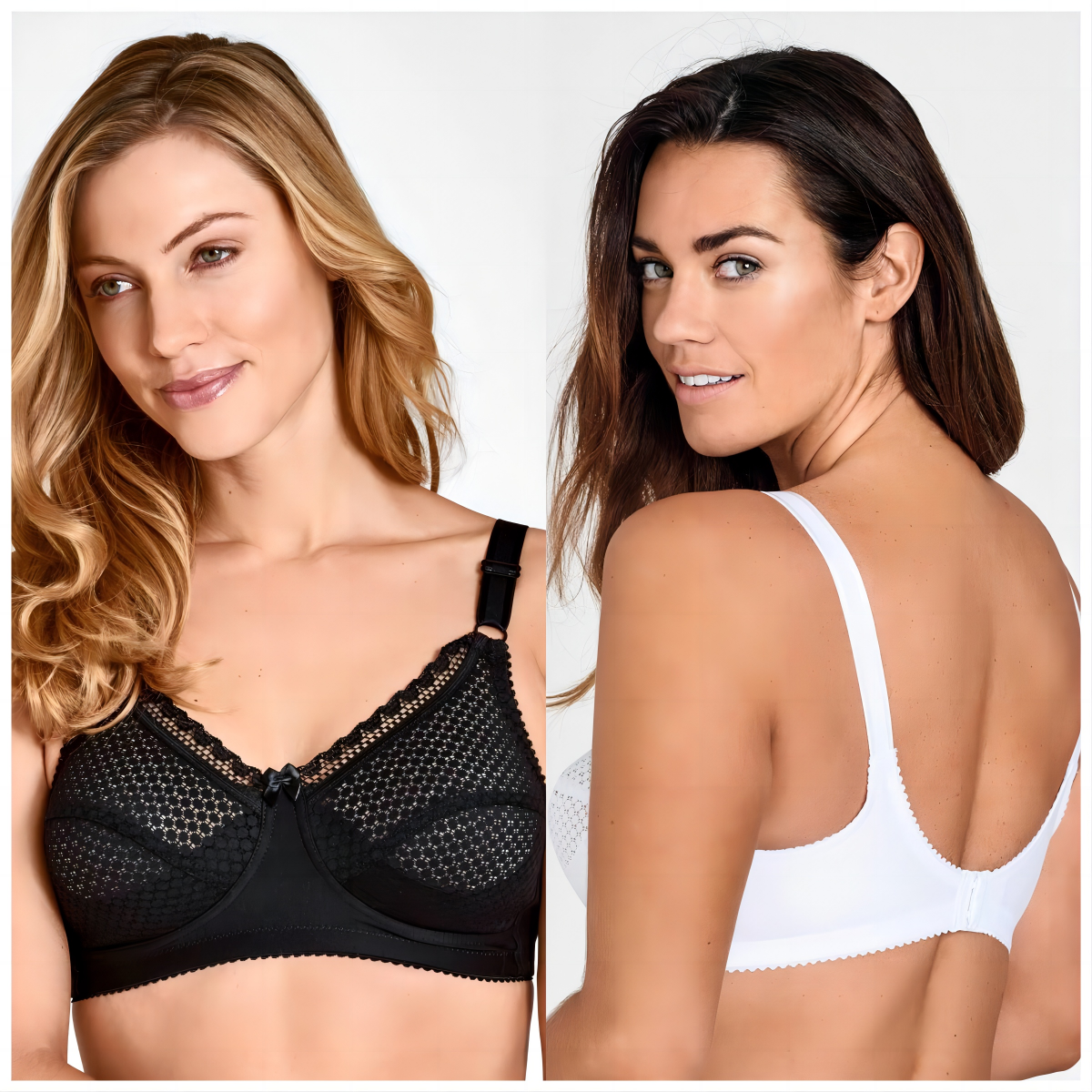 (4 db)Tiszta pamut üreges pöttyös fehérnemű