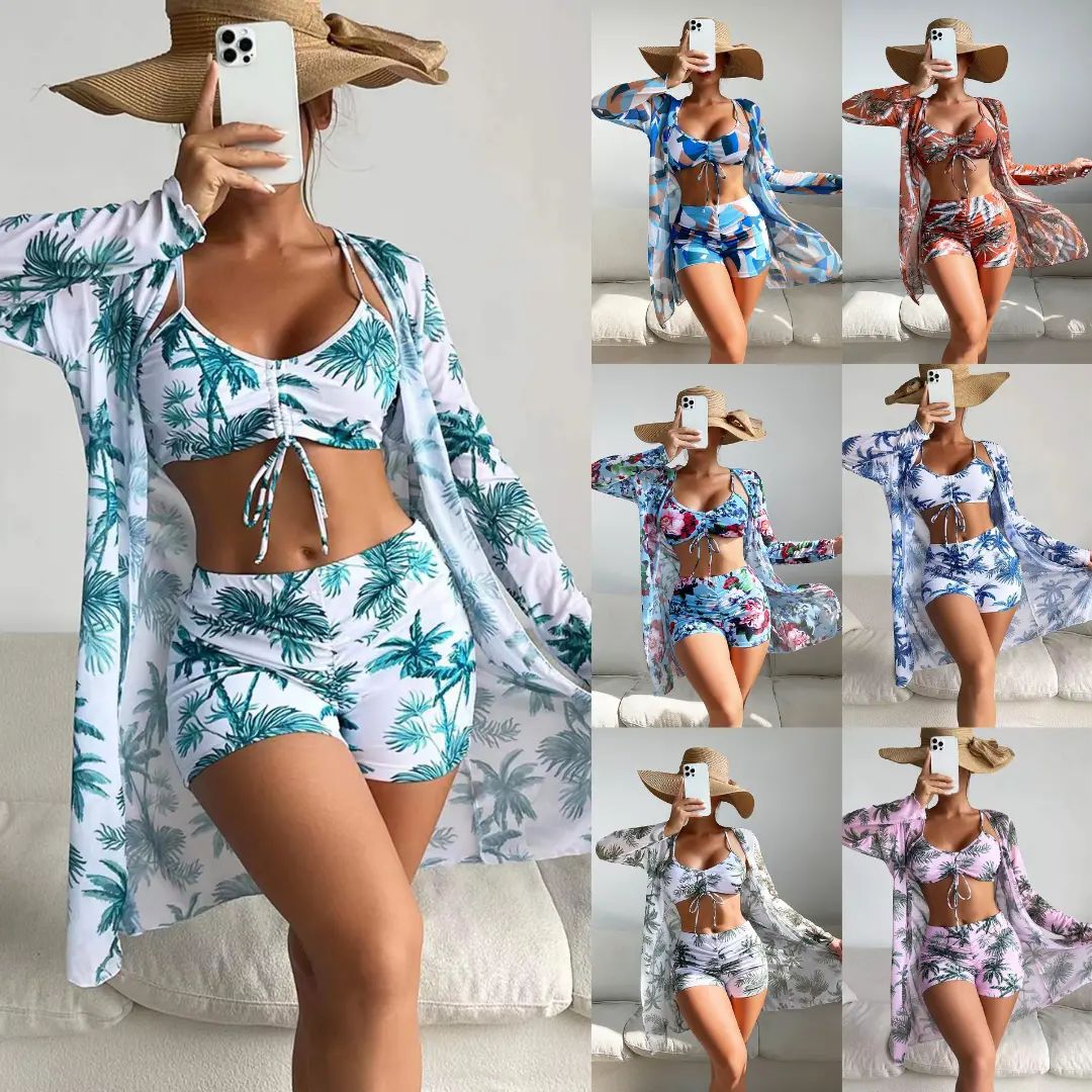 【✨Vegyél egyet, kapsz egyet ingyen】👙Új, divatos háromrészes fürdőruha, több szín is elérhető