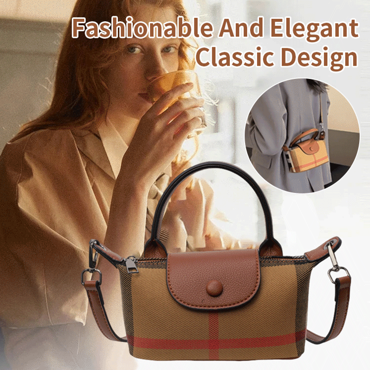 Stílusos csíkos kis válltáska