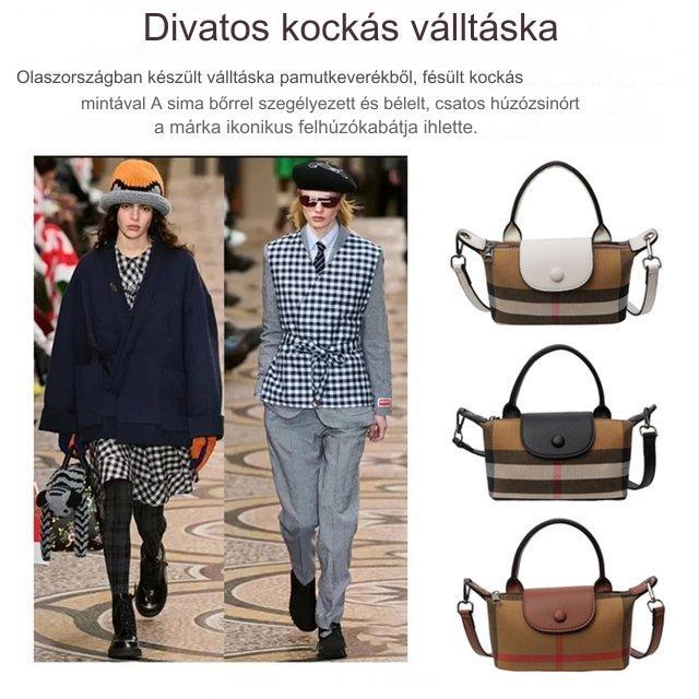 Stílusos csíkos kis válltáska