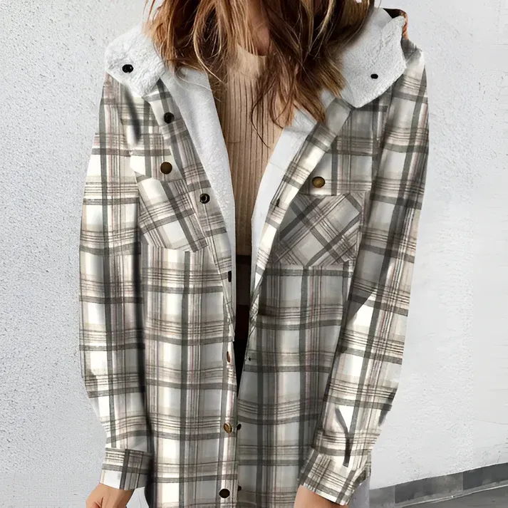 Boonro polár dzseki 🧥 Cozy Chic: Plaid Shackets & Stylish Layering Essentials ✨