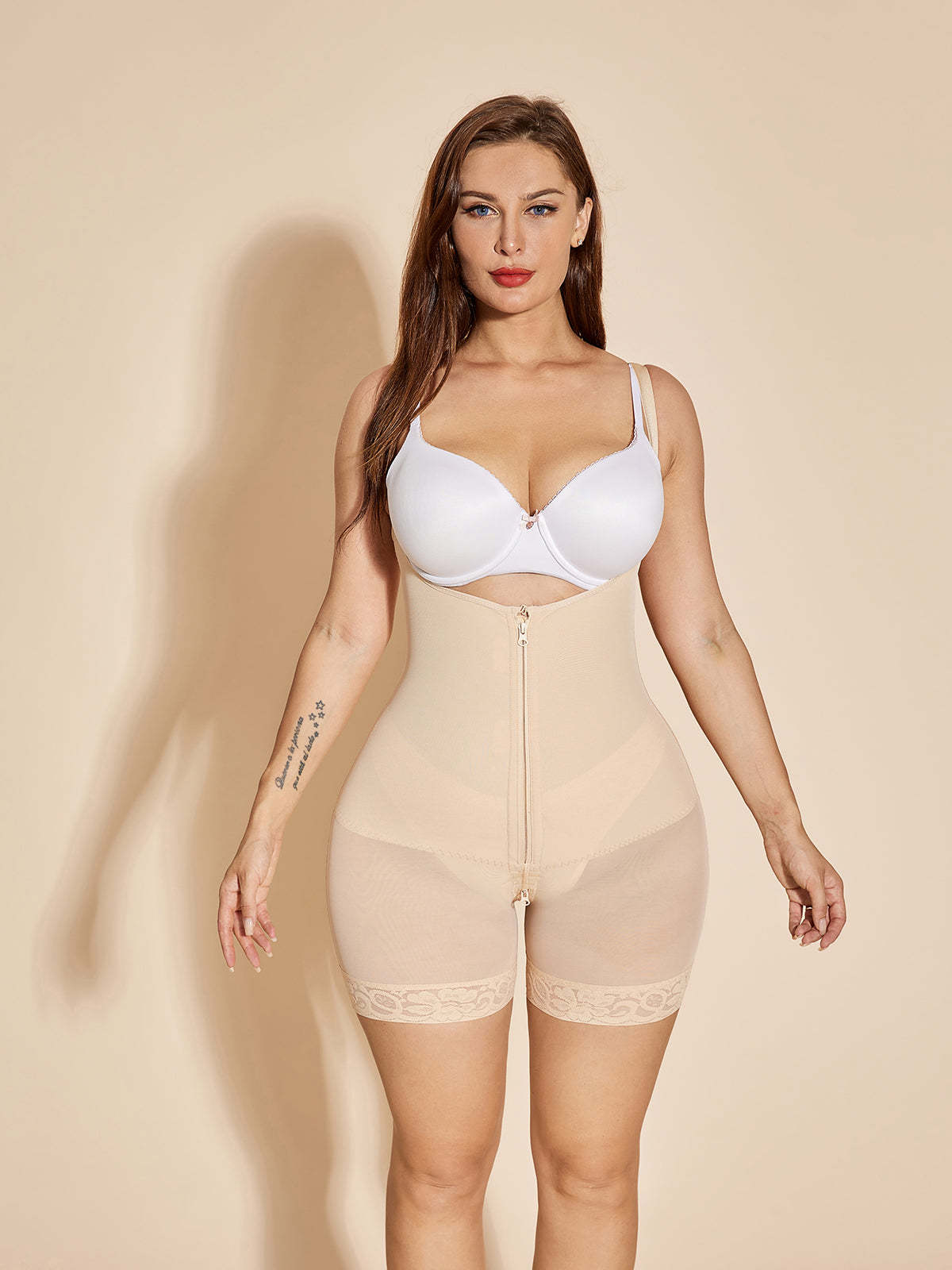 Hourglass Slimming Corset Shapewear Women Tummy Control - Tan-SALLIBERTY