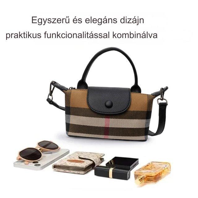 Stílusos csíkos kis válltáska