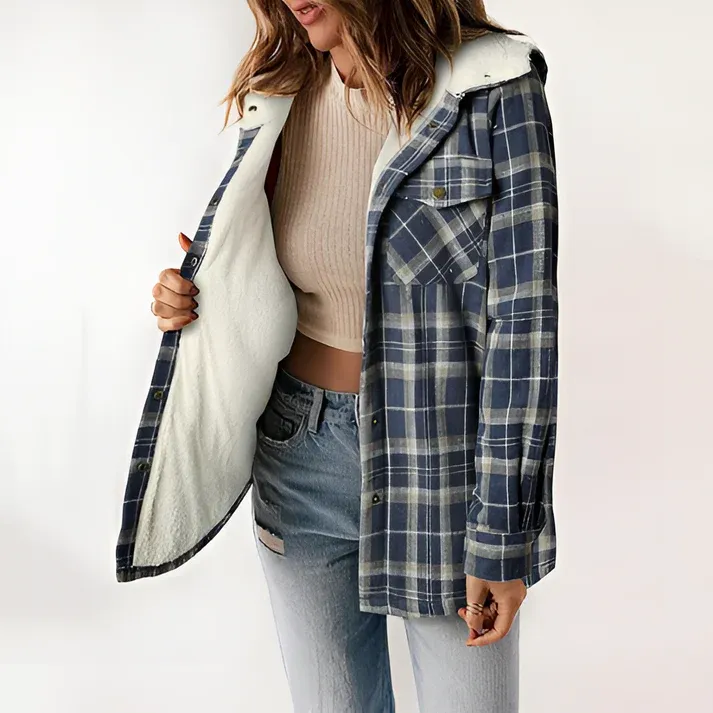 Boonro polár dzseki 🧥 Cozy Chic: Plaid Shackets & Stylish Layering Essentials ✨