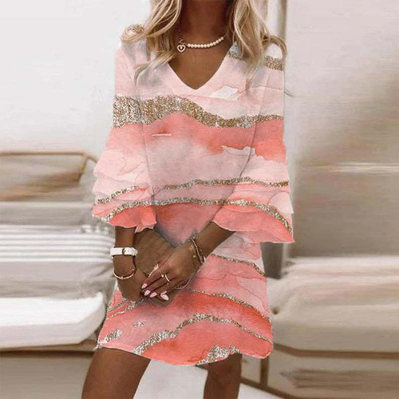 Alkalmi ruha márványmintával