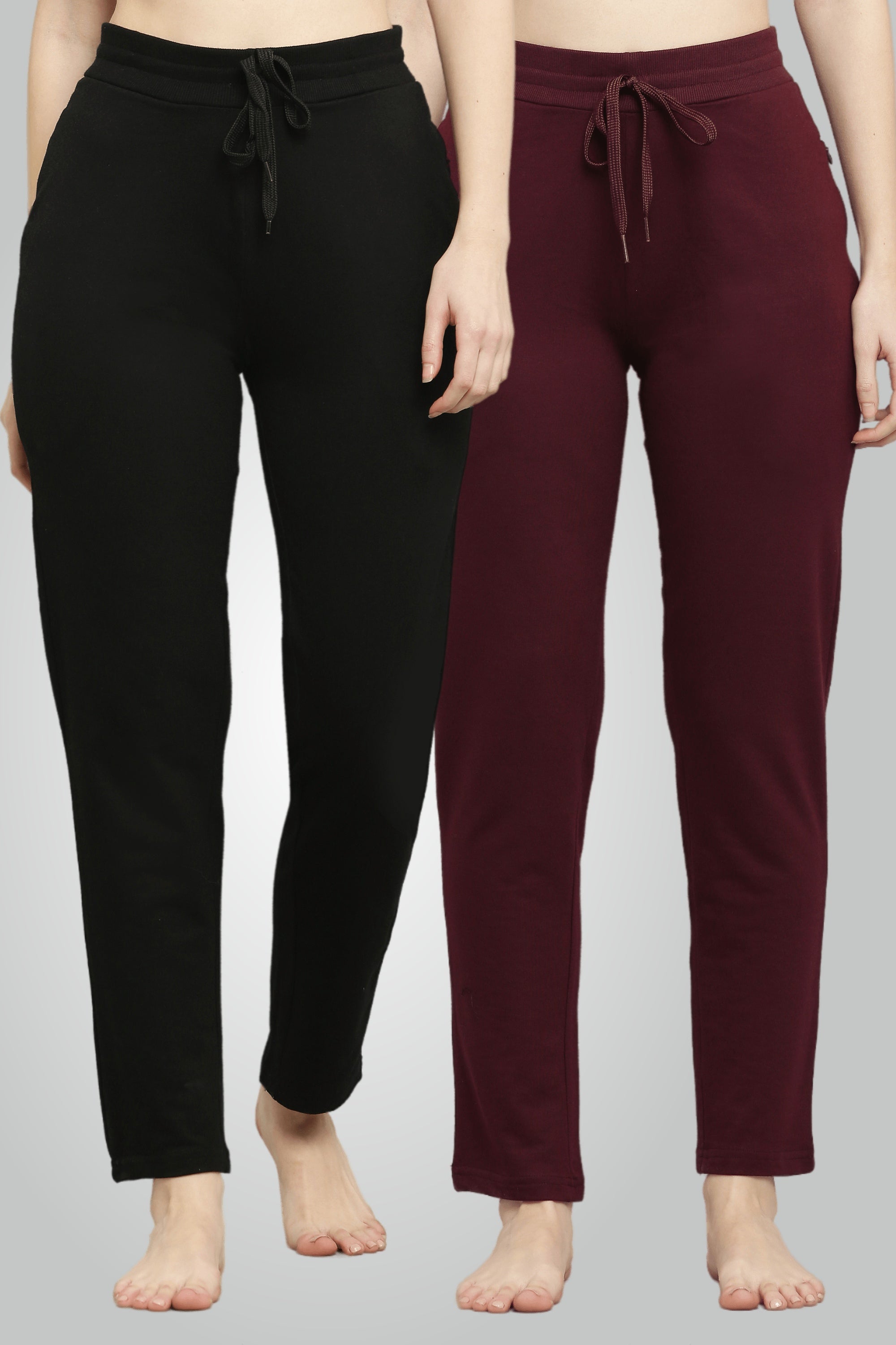 Black & Wine fésült pamut futónadrág nőknek