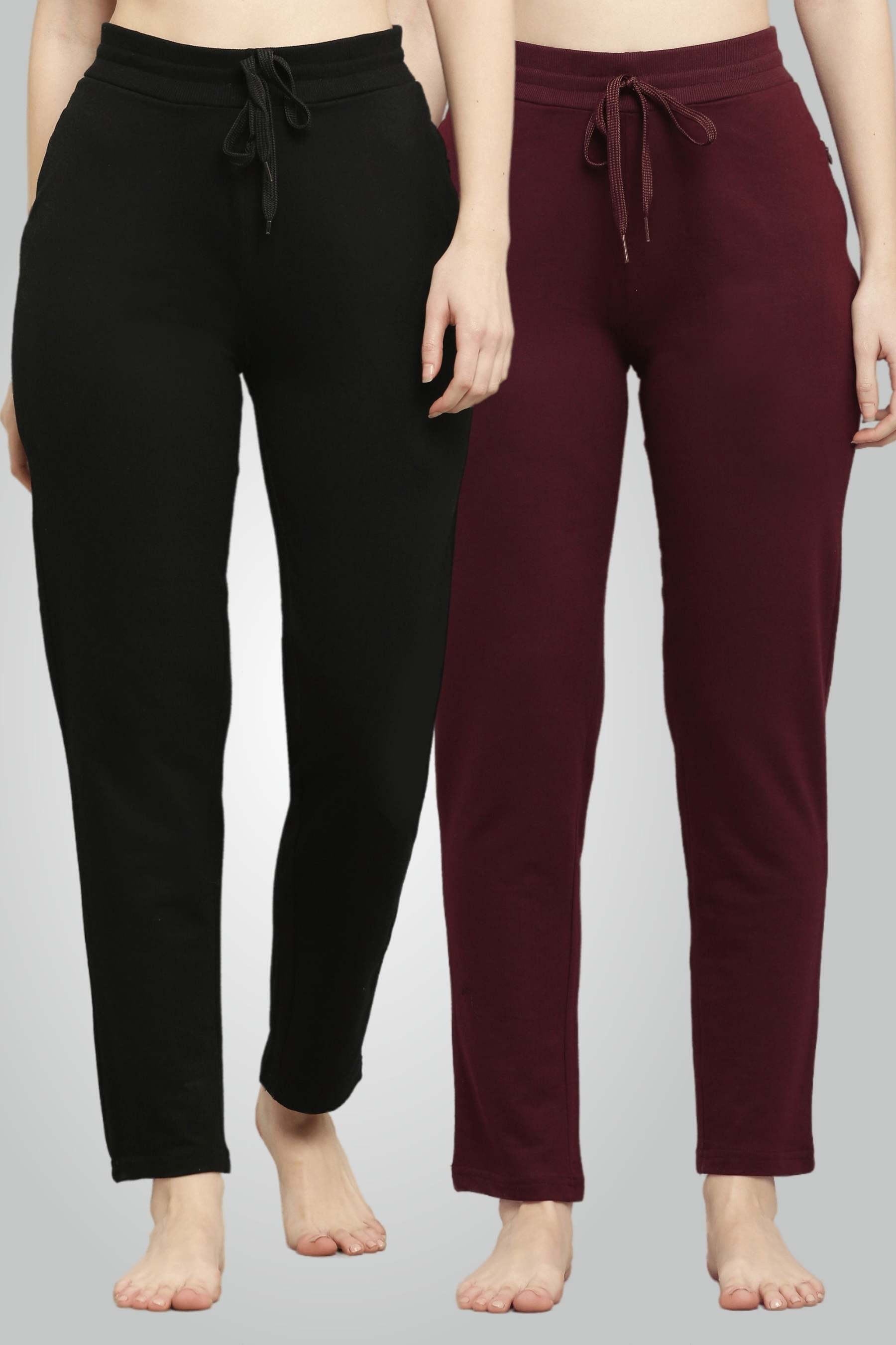 Black & Wine fésült pamut futónadrág nőknek