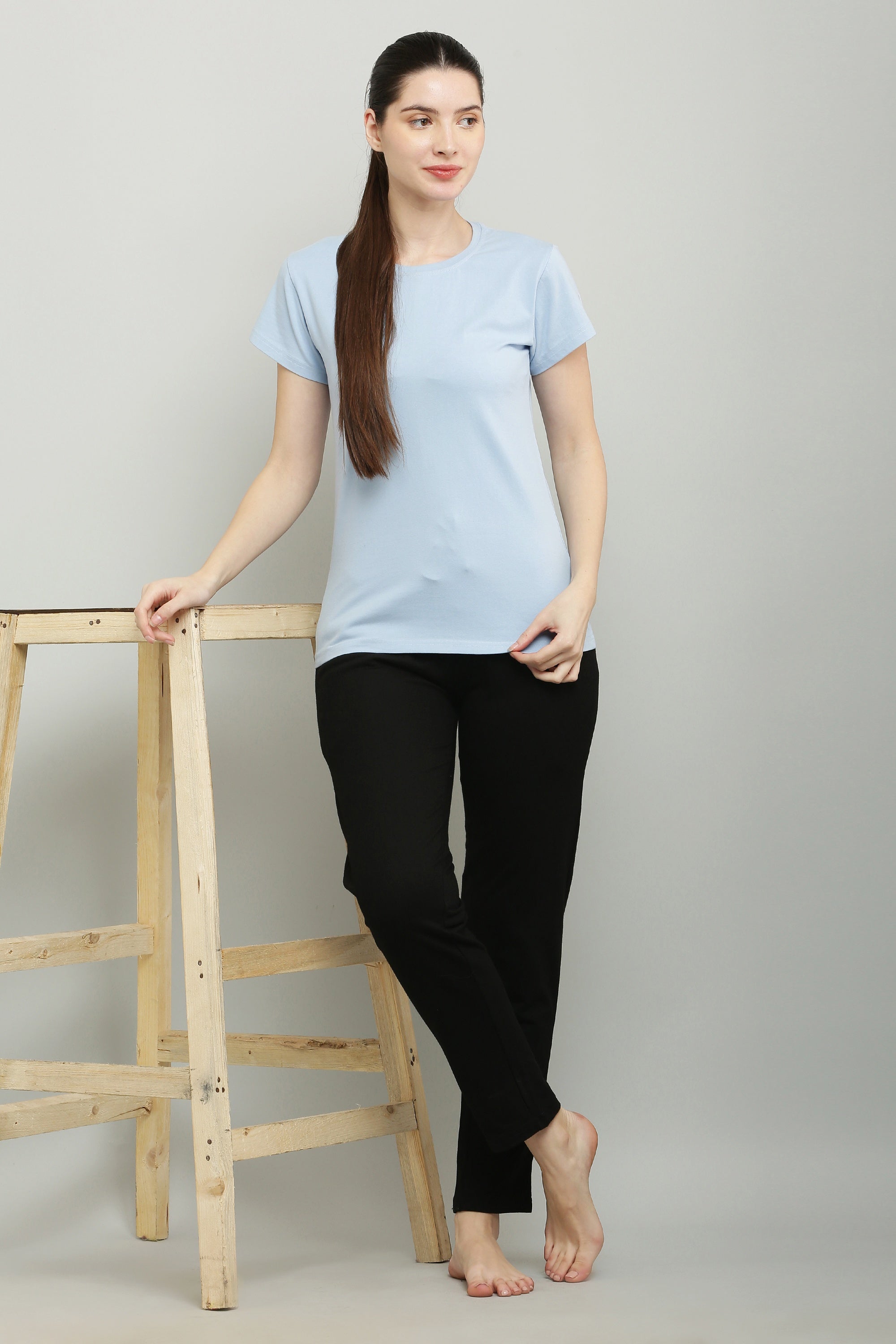 Fekete-olívazöld fésült pamut úszónadrág nőknek