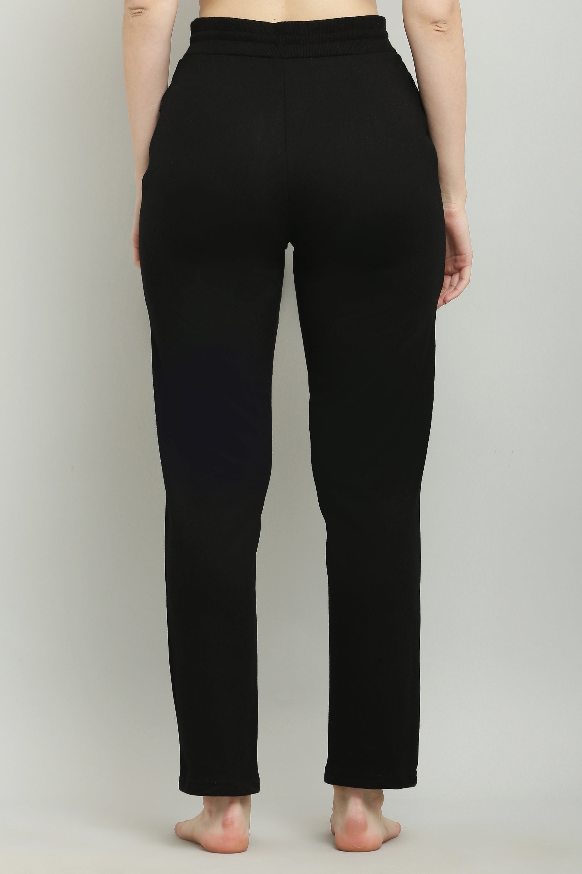 Fekete-olívazöld fésült pamut úszónadrág nőknek