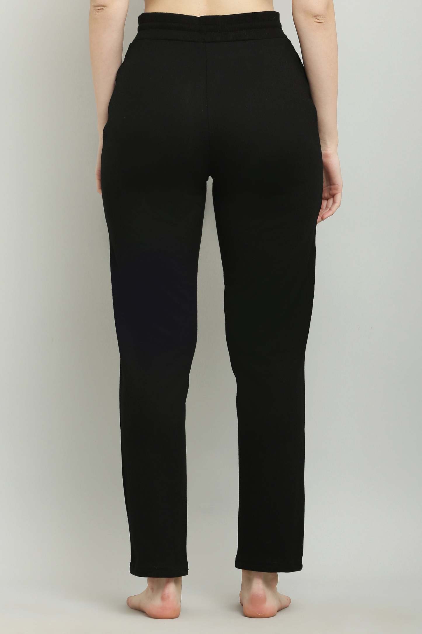 Fekete-olívazöld fésült pamut úszónadrág nőknek