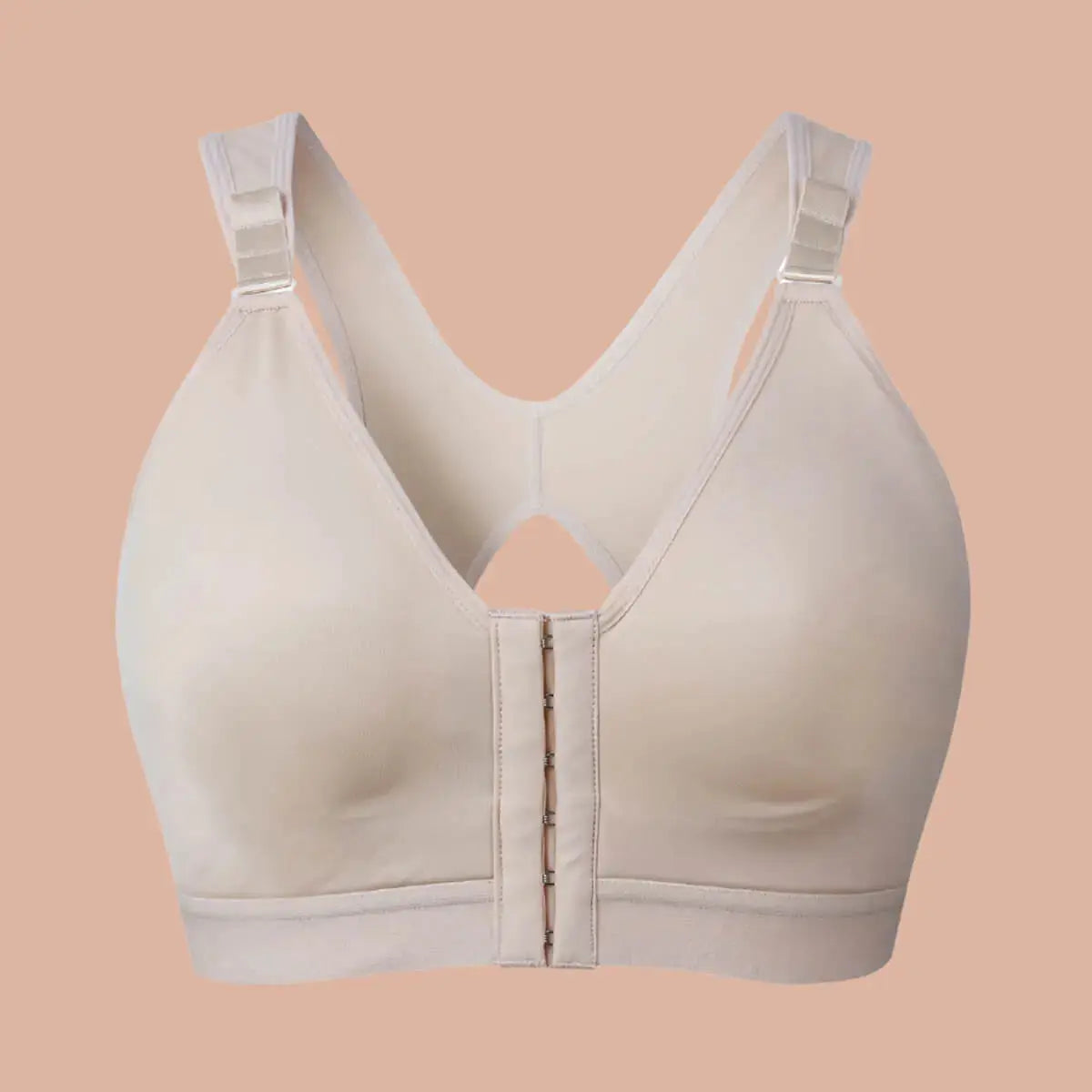 SHAPERX Women Front Closure Post-Surgery Bra-SALLIBERTY