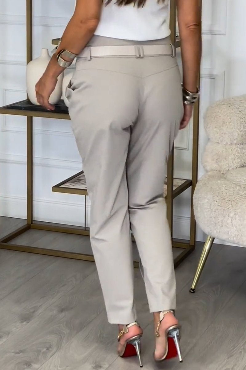 Női magas derekú alkalmi nadrág