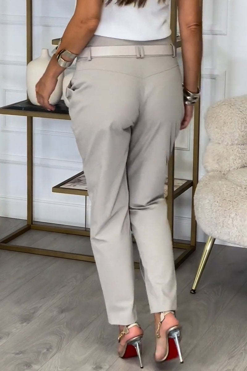 Női magas derekú alkalmi nadrág