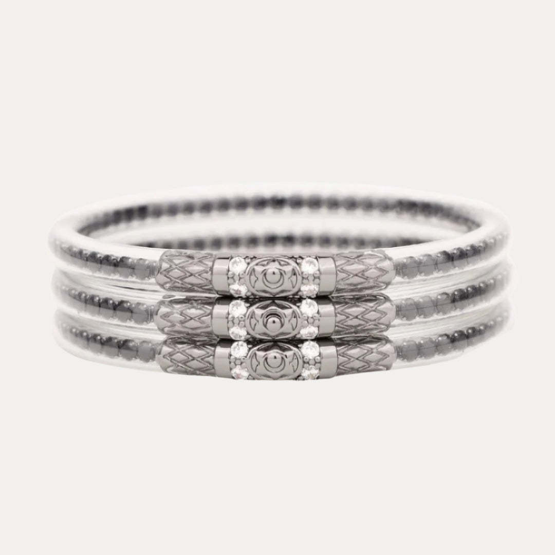 24 karátos gyémánt hatcsillagos háromrétegű karkötő