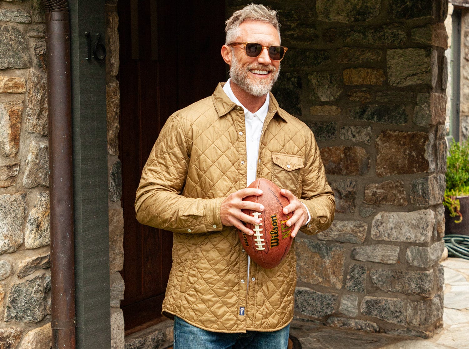 Férfi bársonyos, lezser, steppelt dzseki