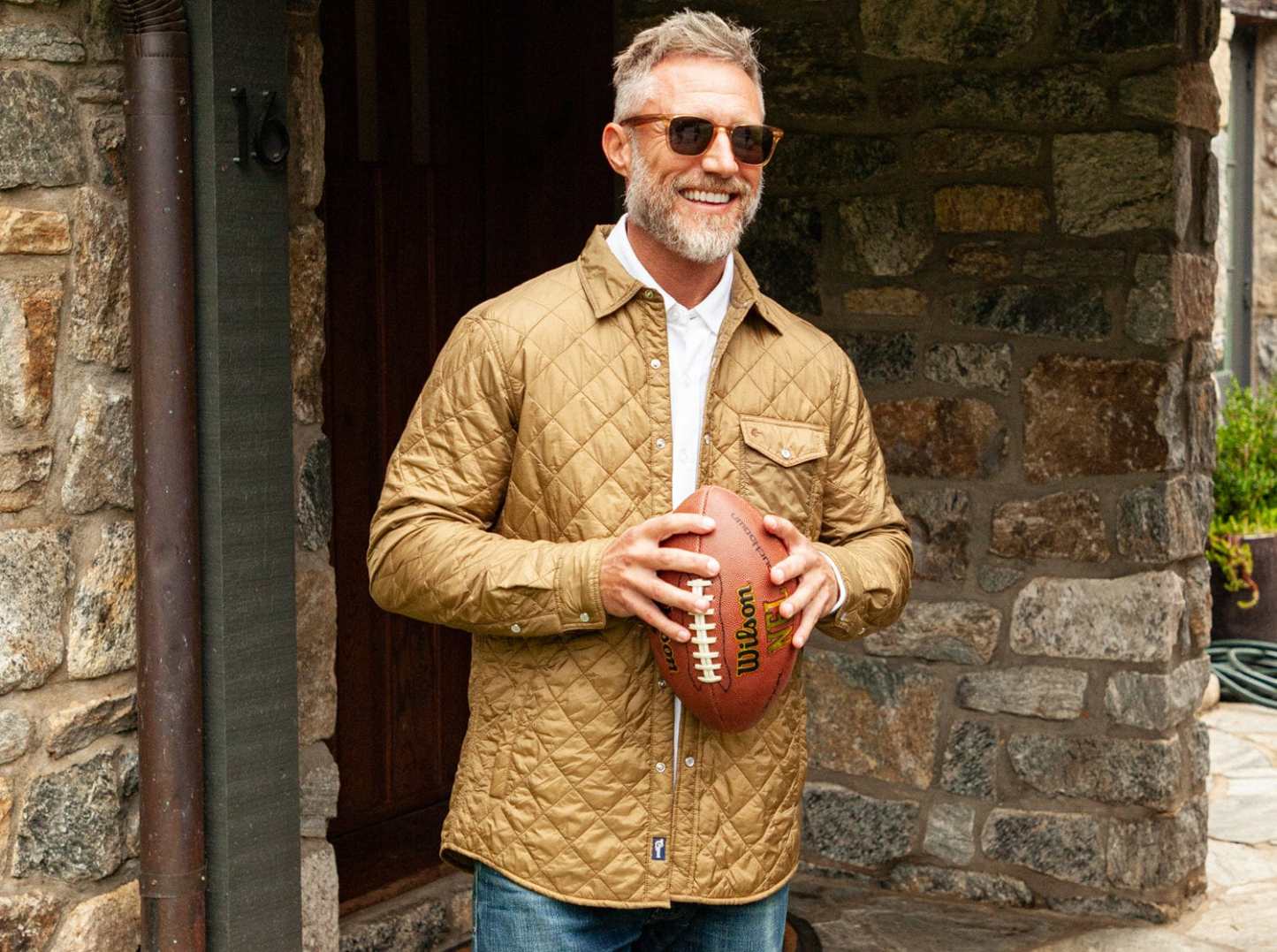 Férfi bársonyos, lezser, steppelt dzseki