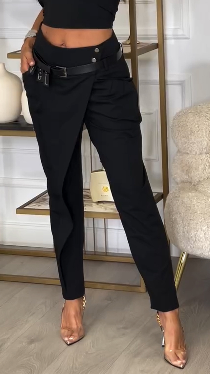 Női magas derekú alkalmi nadrág