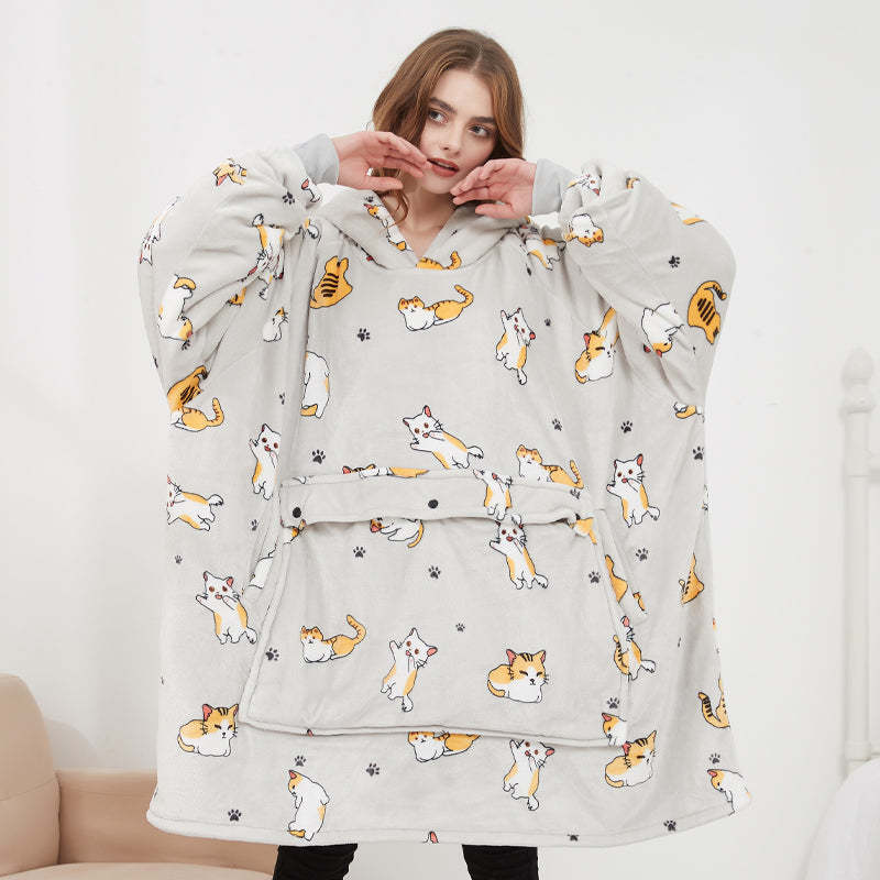 Fűthető Snuggie kapucnis pulóver