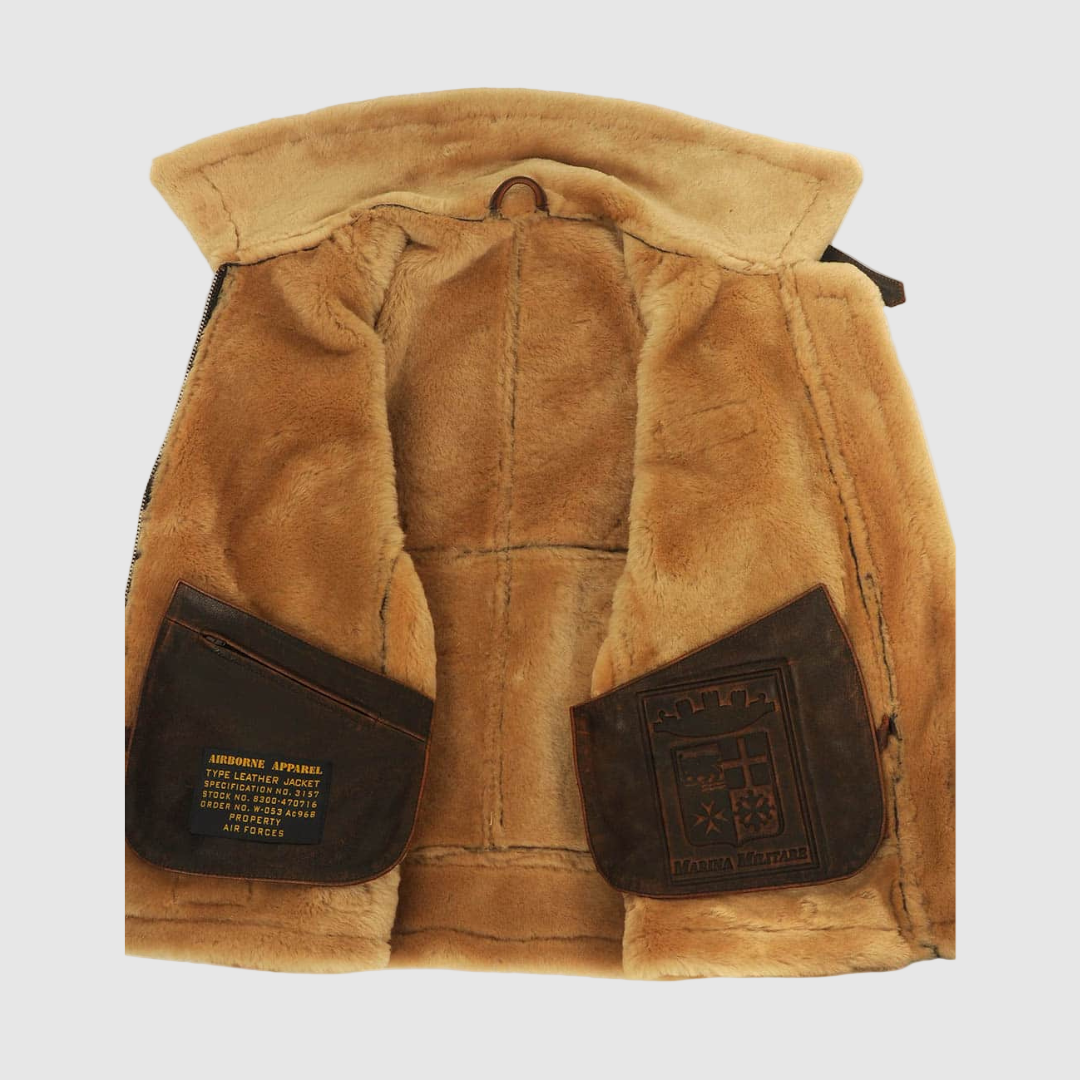 Maverick™ | Klasszikus valódi bőr bomberdzseki