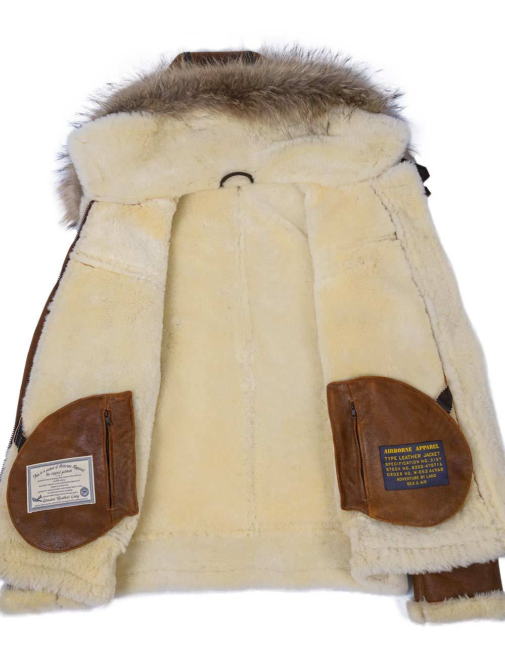 Aron™ | Bomberdzseki szőrmés kapucnival