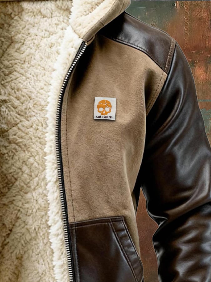 MAISON CLÉMENT PARIS™ | TÉLI BŐR ÉS SZÖVET KABÁT SHERPA BÉLÉSSEL