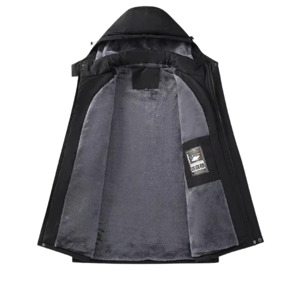 Férfi alkalmi kültéri polárkabát