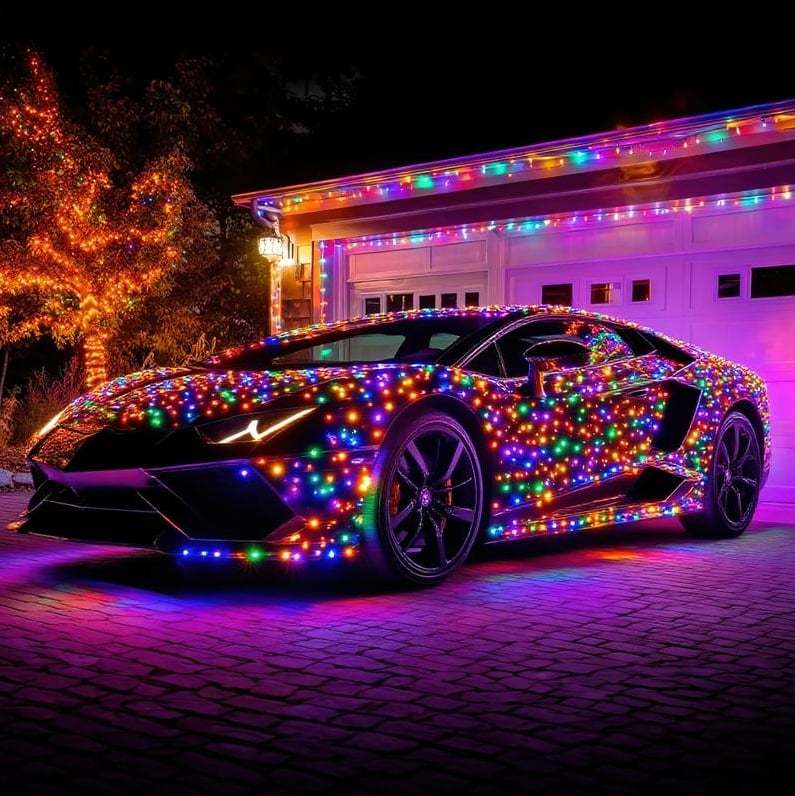 Többszínű mini LED-es fényfüzér