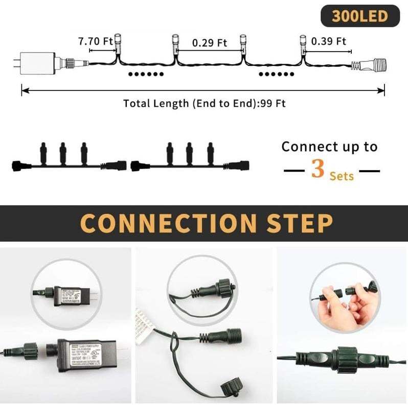 Többszínű mini LED-es fényfüzér