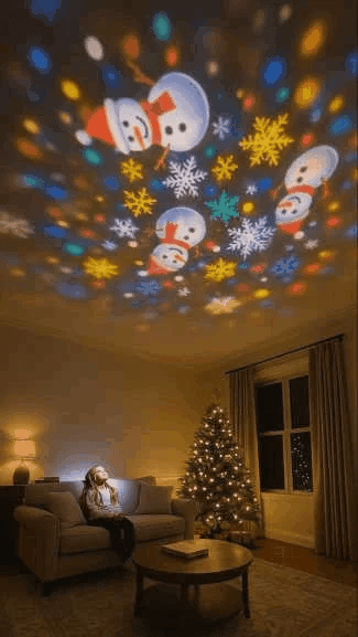 Karácsonyi LED projektor