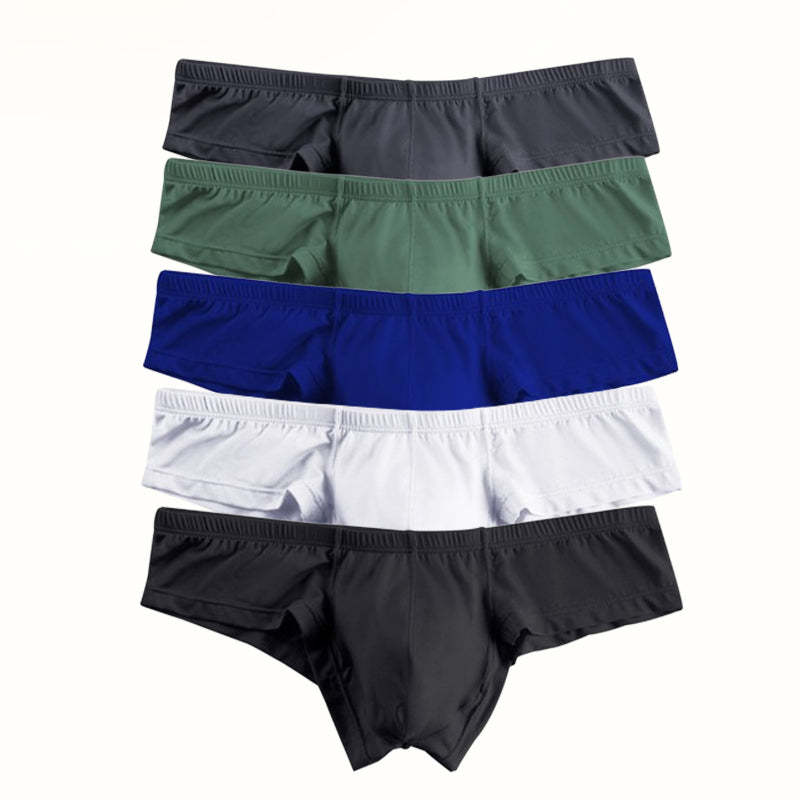 🔥Vásárolj 2-t, kapsz 1-et ingyen 🔥Egyszínű, légáteresztő férfi alacsony derekú alsó