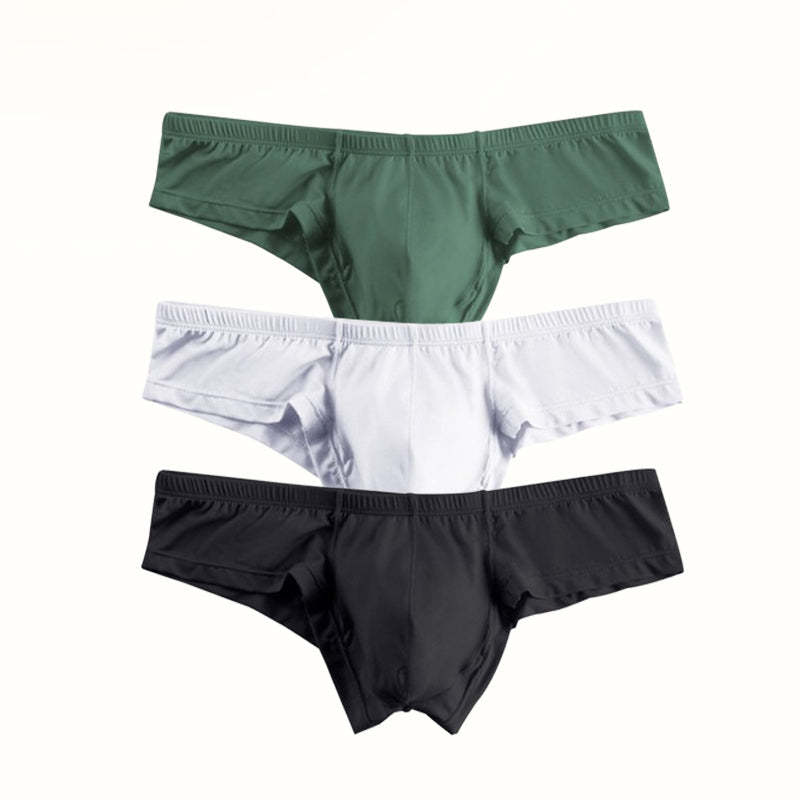 🔥Vásárolj 2-t, kapsz 1-et ingyen 🔥Egyszínű, légáteresztő férfi alacsony derekú alsó