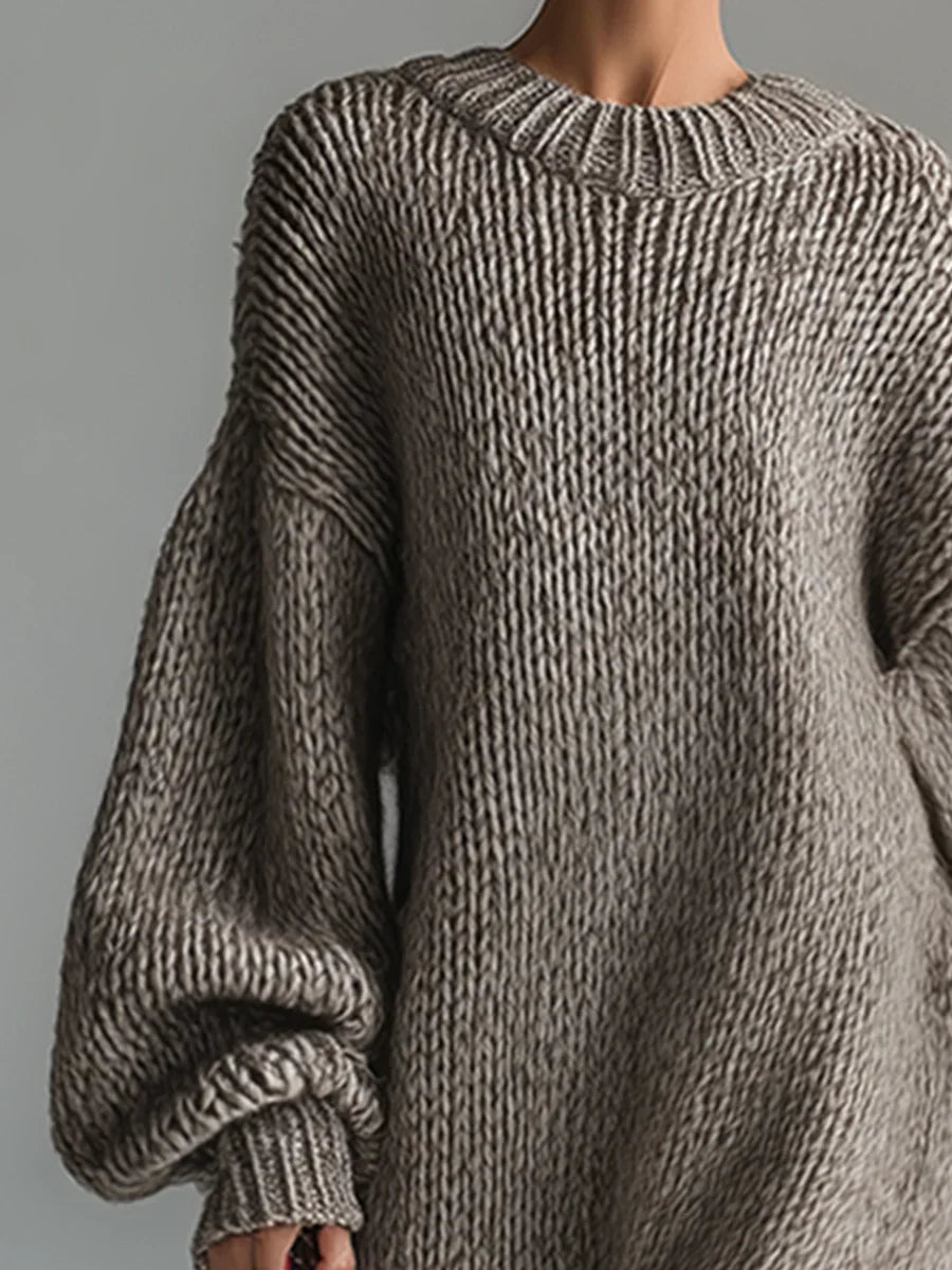 Női divatos hosszú pulóverruha