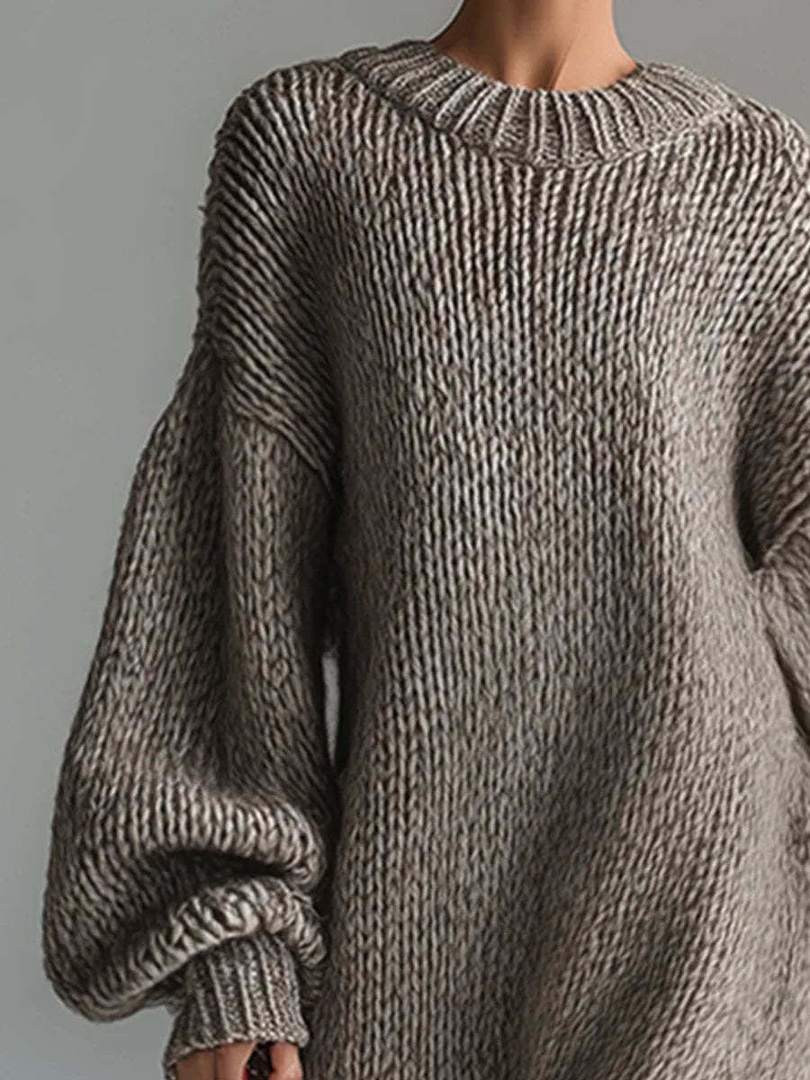 Női divatos hosszú pulóverruha