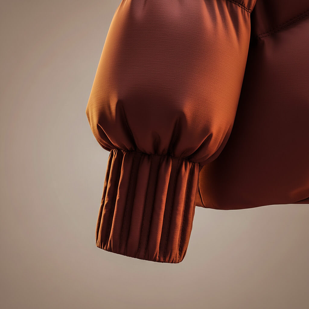 Női divatos húzózsinóros, derékszorító pehelykabát szőrmegallérral