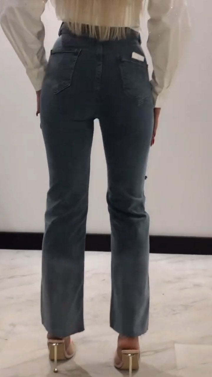 Női Hot Diamond Patchwork Design Slim Farmernadrág