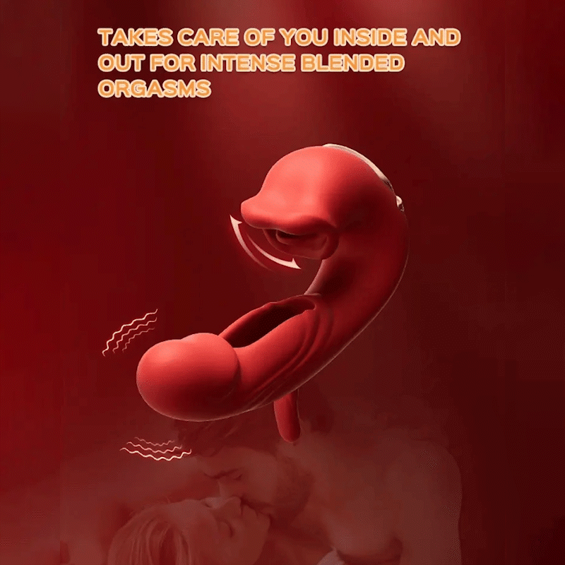 Dildó lökővibrátoros szexuális játékok - Vibrátorok Dildók Női szexuális játék 7 csapkodó & rezgő & nyalogató móddal Nyelvjáték Nőknek lökő dildóhoz Felnőtt játékok