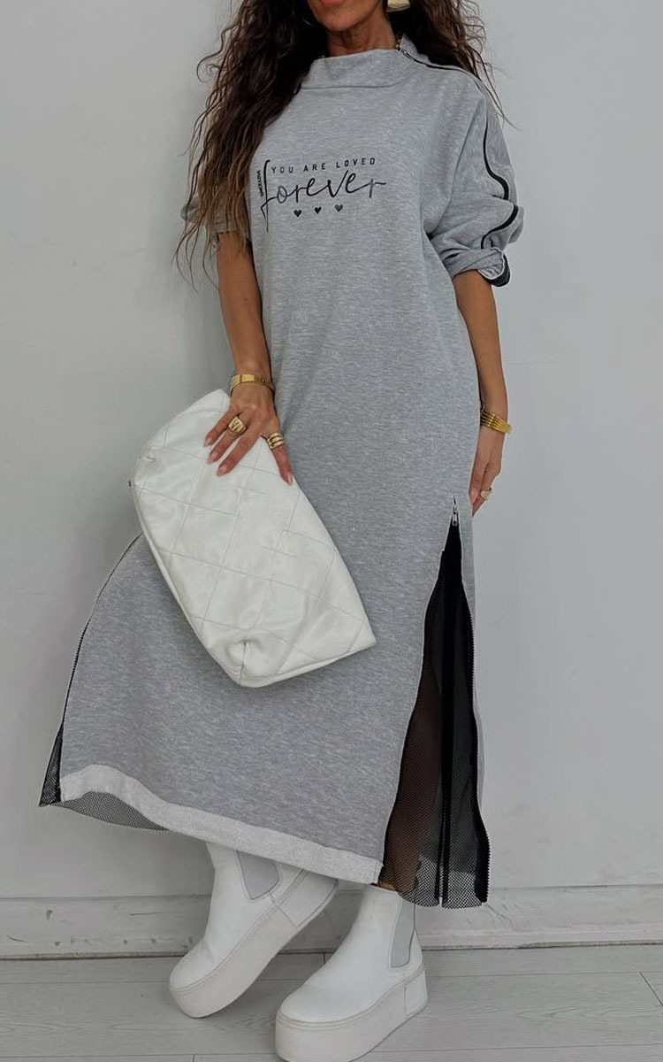 NŐI KEREK NYAKÚ, VARROTT HÁLÓS CIPZÁRAS ALKALMI RUHA