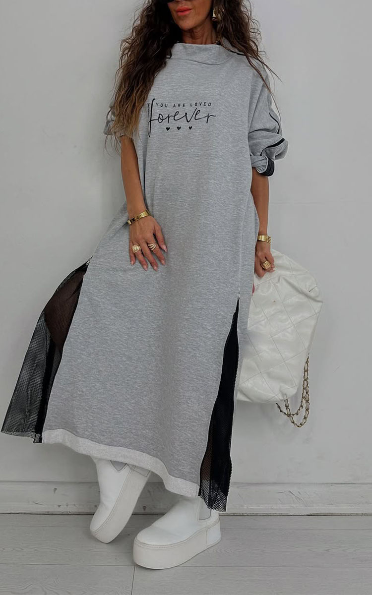 NŐI KEREK NYAKÚ, VARROTT HÁLÓS CIPZÁRAS ALKALMI RUHA