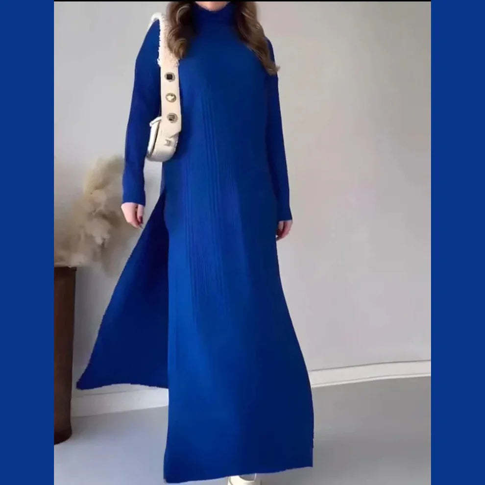 Trendi téli garbós kötött CoOrd szett